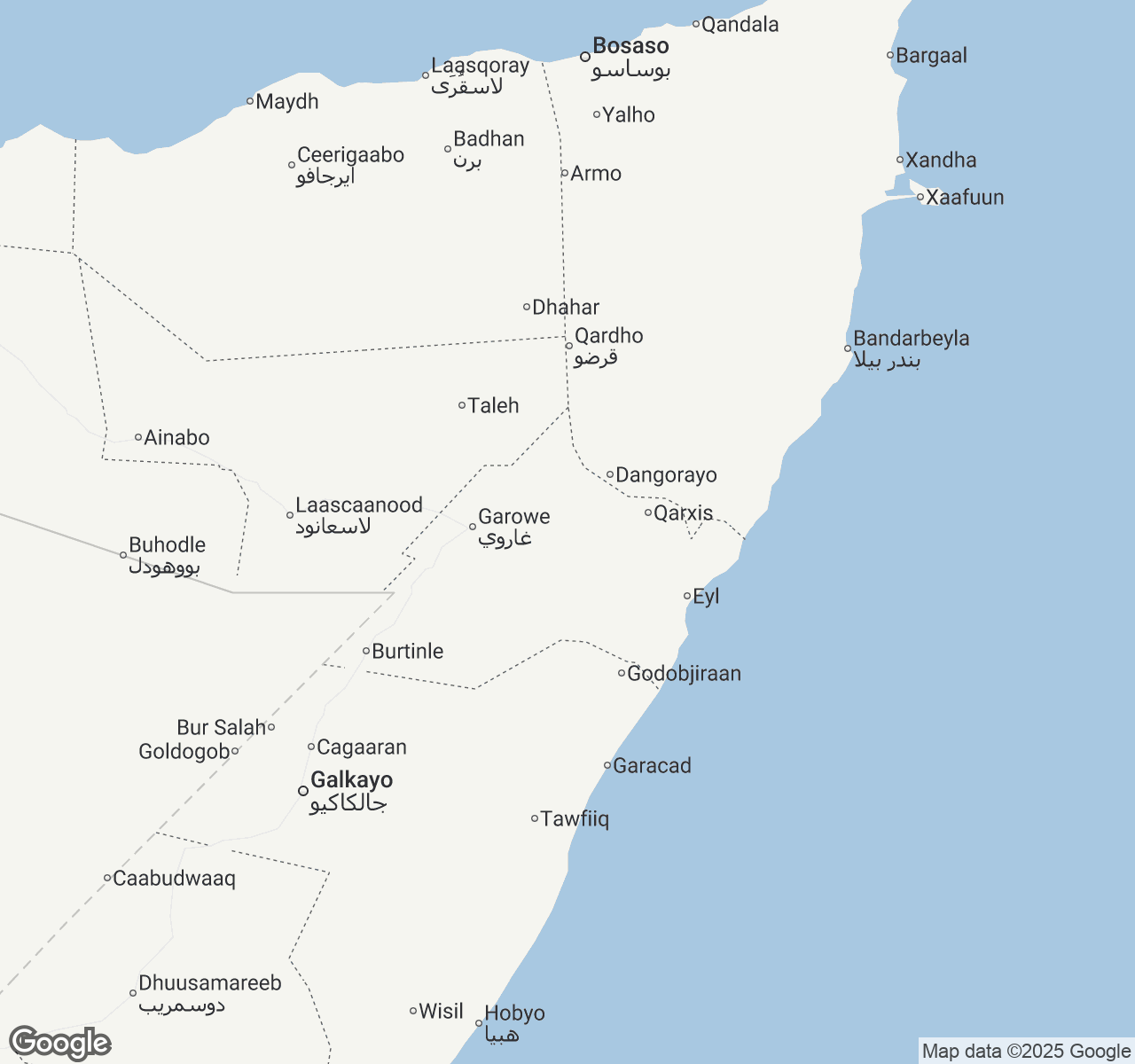 Map of Somalia